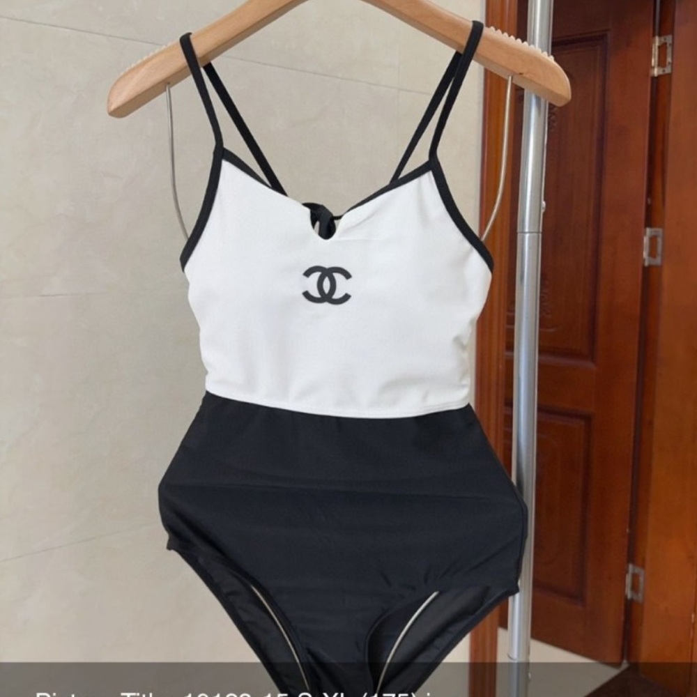 Luxury Black and White Swimsuit